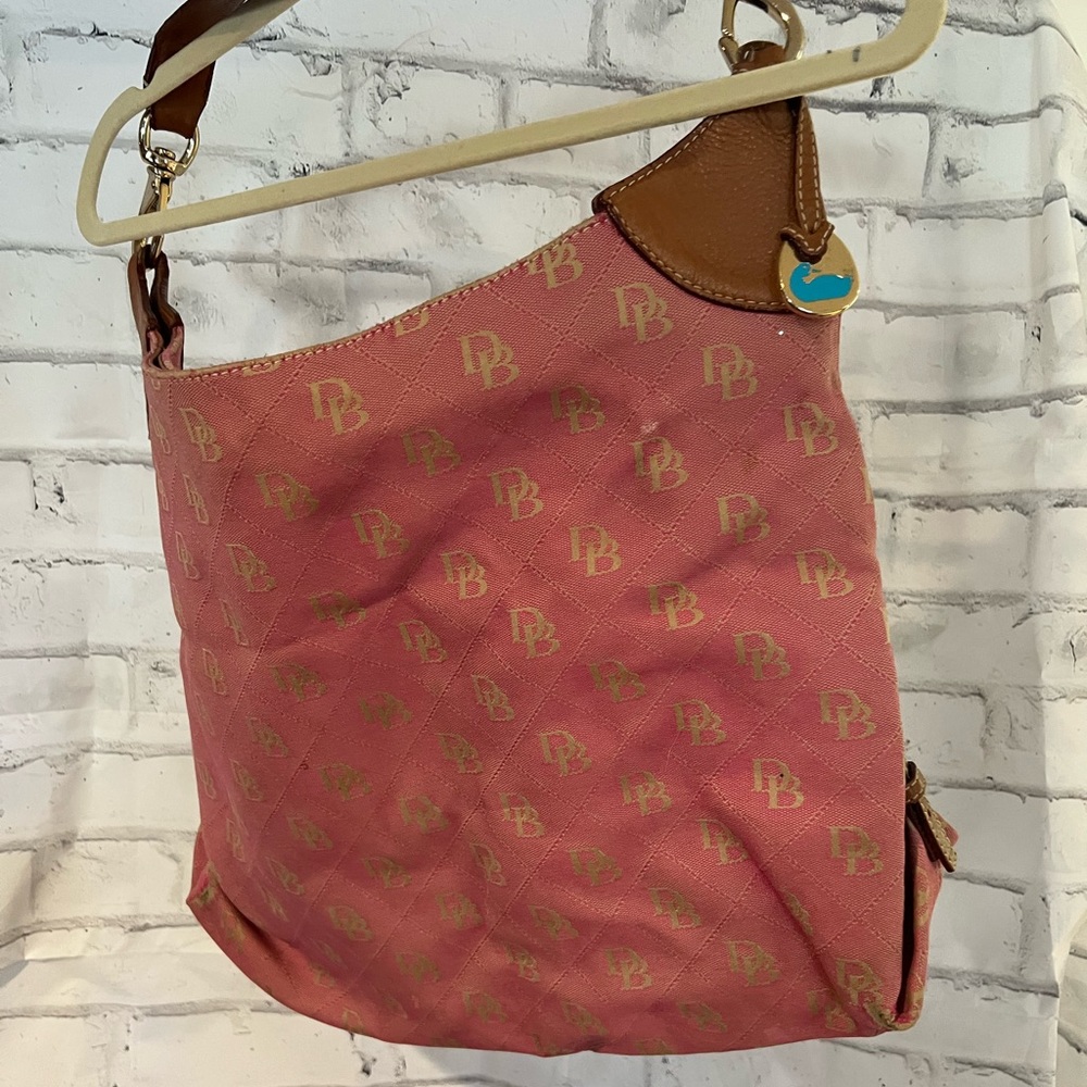 Dooney & Burke Canvas Pink tote/shoulder bag.